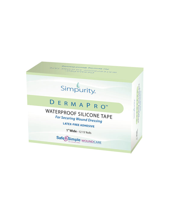 Safe n Simple DermaPro Silicone Waterproof Scar Tape 2" x 15'  (1 Roll)