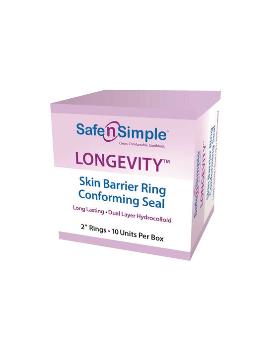 Safe n Simple Longevity Skin Barrier Rings (10/Box)